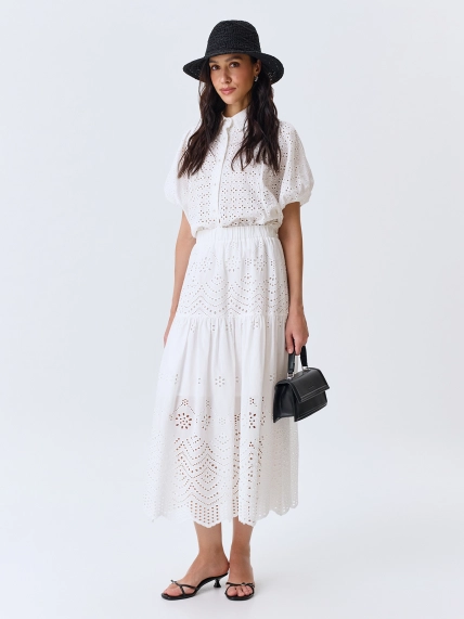 Плетеная шляпа с прямыми полями