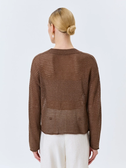 Ажурный кардиган из смесового лиоцелла