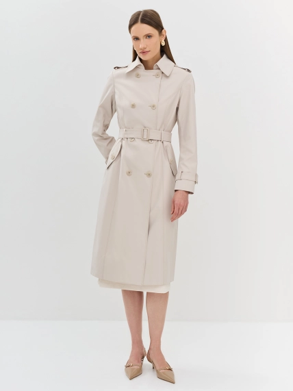 Классический двубортный тренч