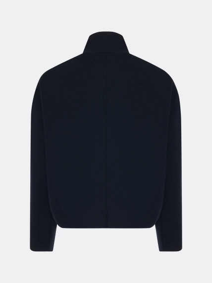 Трикотажный бомбер в спортивном стиле