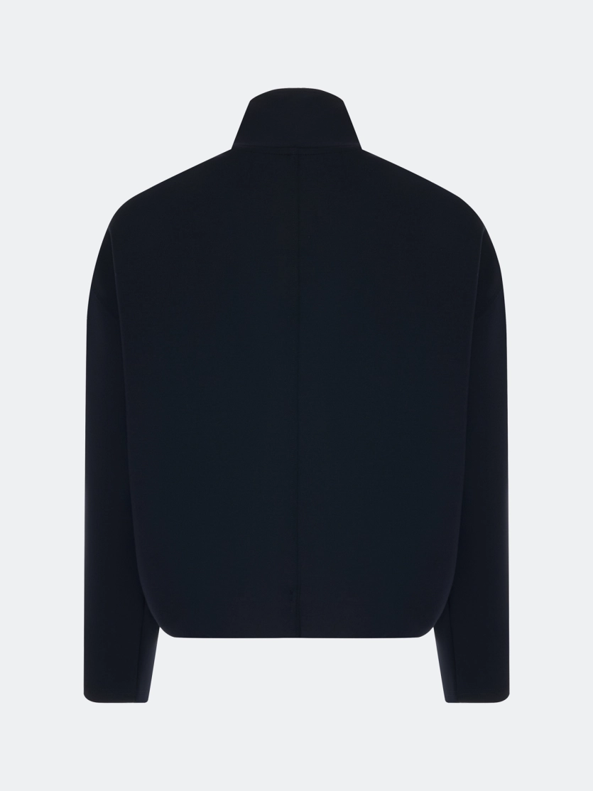 Трикотажный бомбер в спортивном стиле