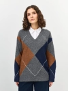 Свитер с узором "аргайл"