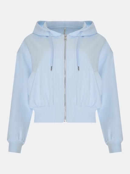 Укороченное худи на молнии