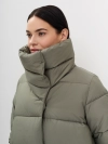 Стеганое укороченное пальто