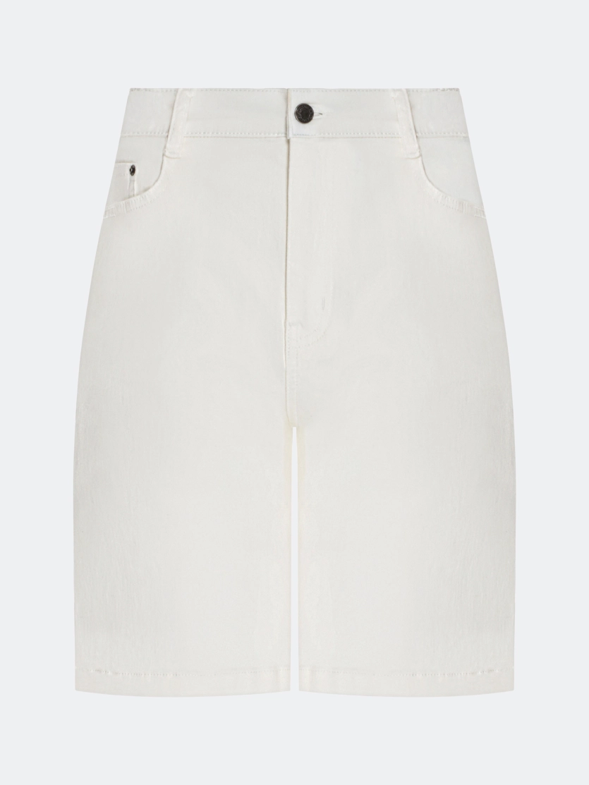 Белые джинсовые шорты