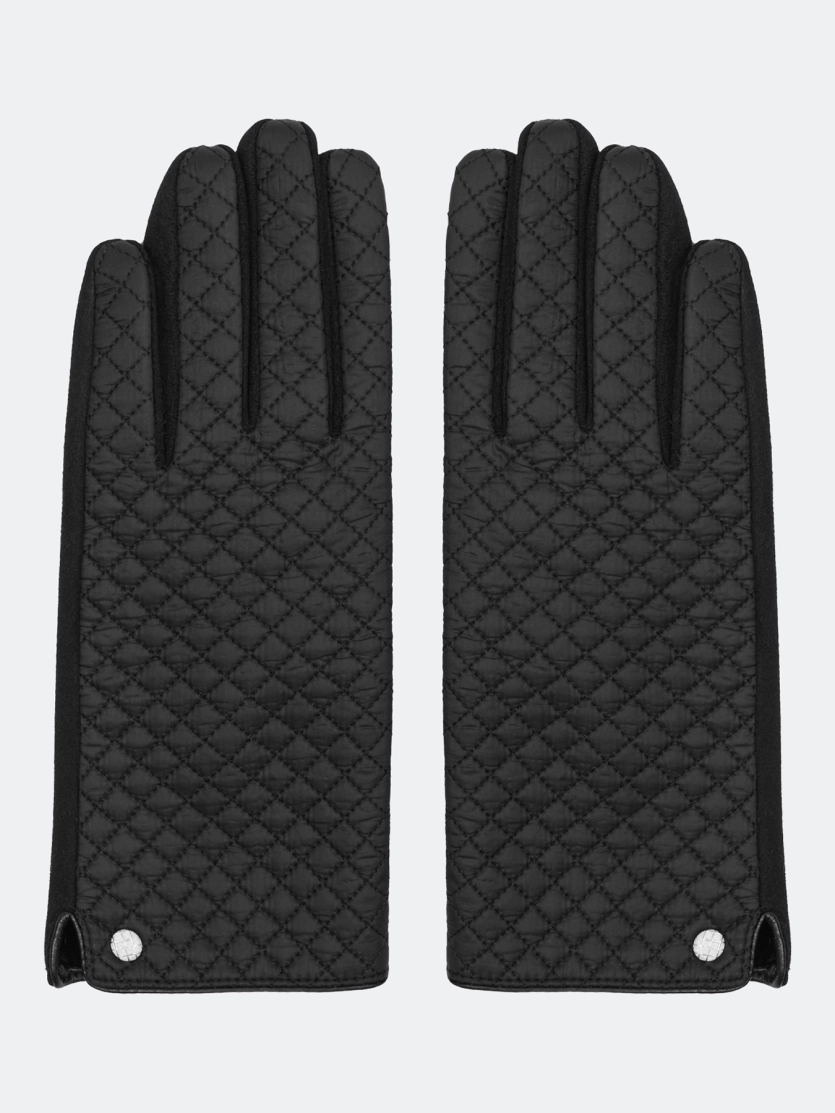 Комбинированные стеганые перчатки