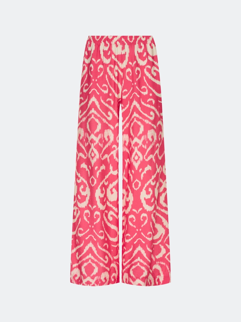 Яркие брюки с этническим принтом