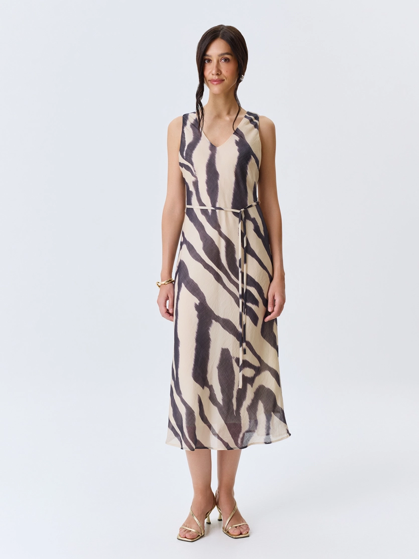 Платье-макси из тенселя