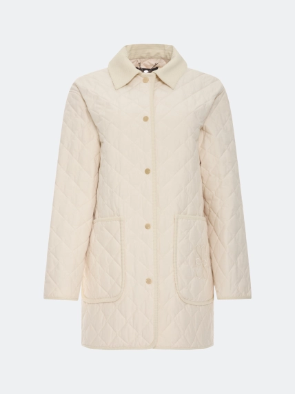 Укороченное пальто из смесового хлопка