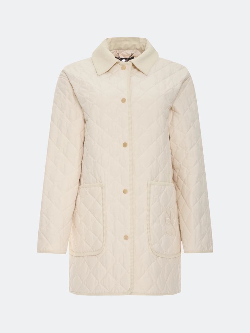 Укороченное пальто из смесового хлопка