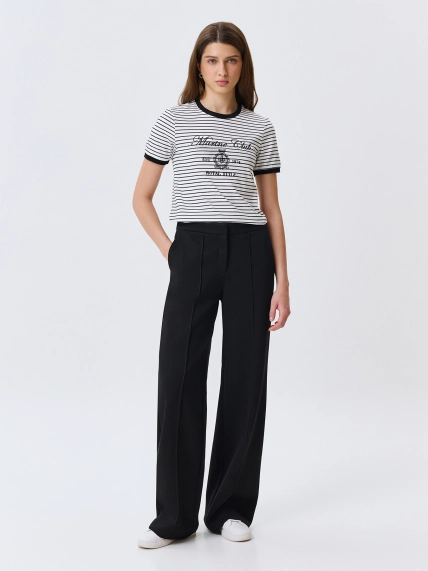 Трикотажные брюки со стрелками