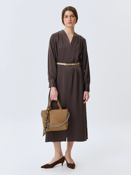 Сумка-хобо из фактурной эко кожи