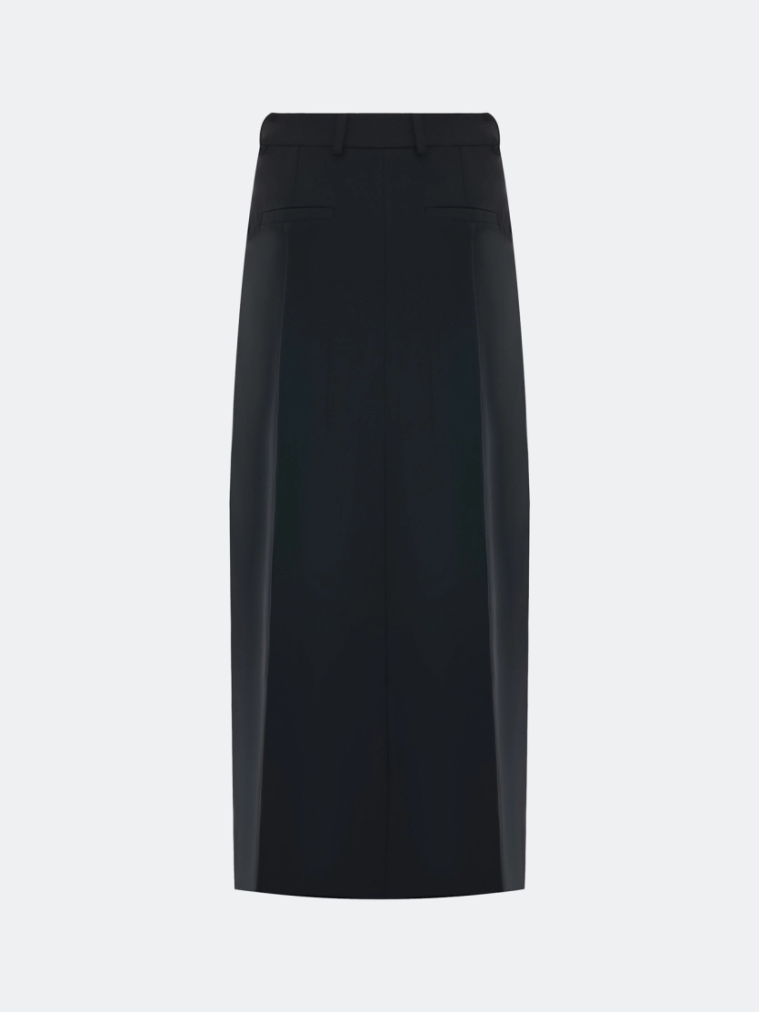 Юбка из вискозы с акцентным разрезом