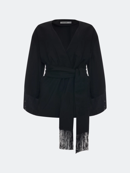 Жакет-кимоно с бахромой