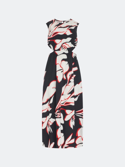 Платье с акцентными вырезами 