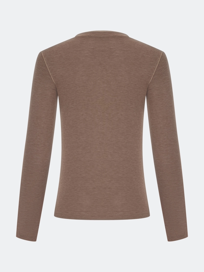 Тонкий лонгслив из модала