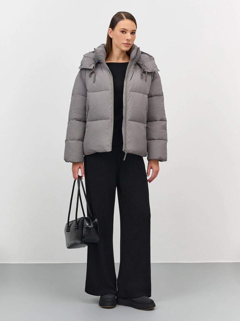 Куртка Oversize из фактурной ткани