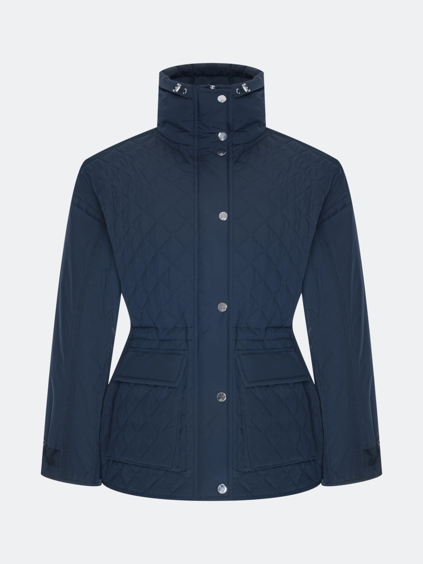 Яркая парка с ромбовидной стежкой