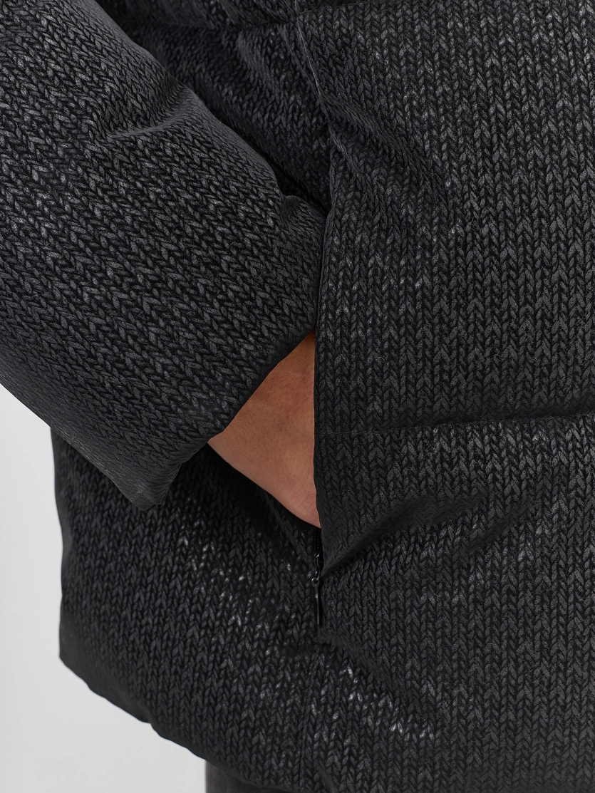 Куртка с имитацией вязаной фактуры