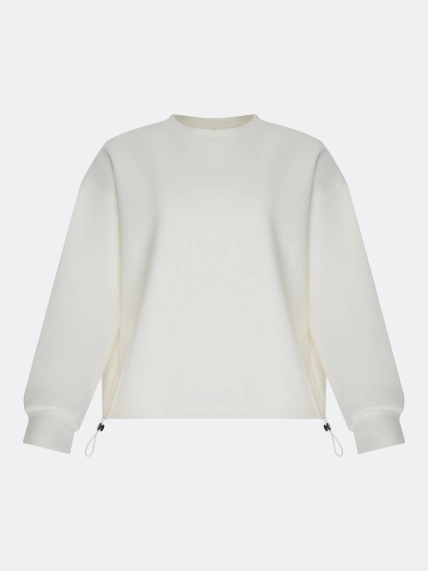 Свободный свитшот из смесового хлопка