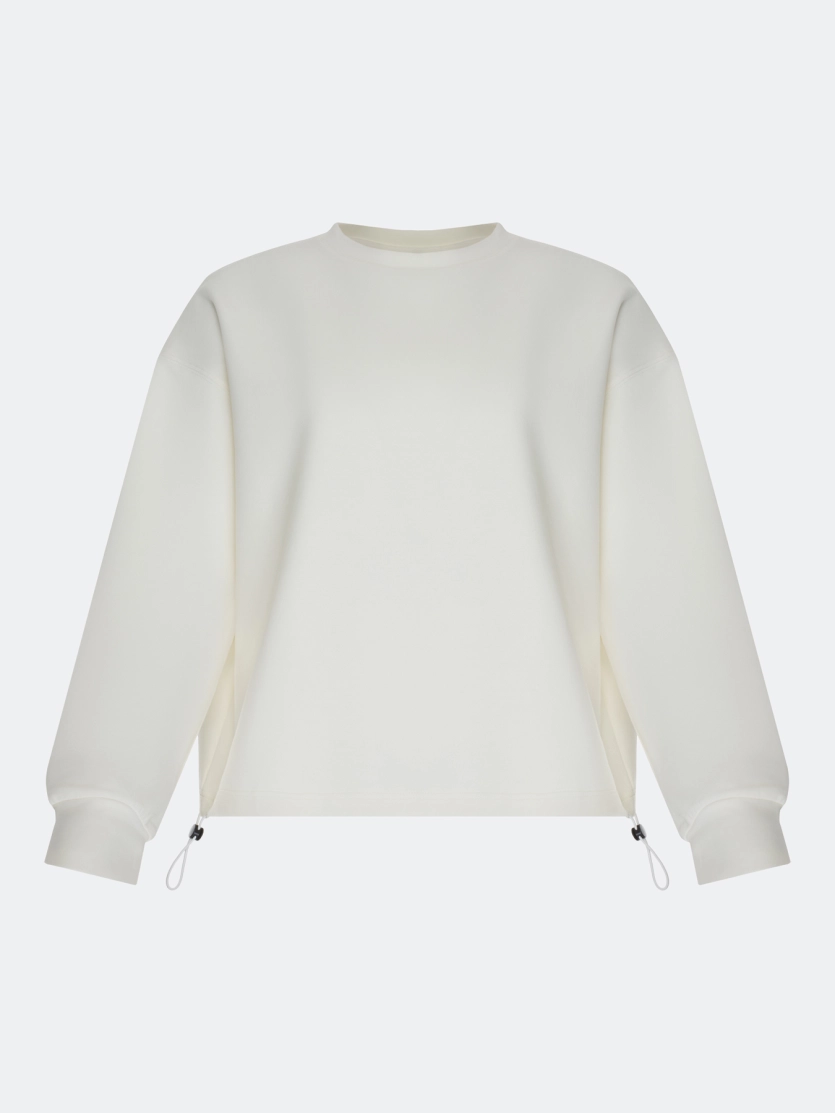 Свободный свитшот из смесового хлопка