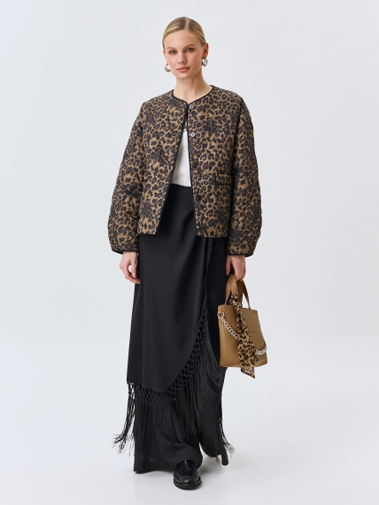 Юбка на запах с бахромой