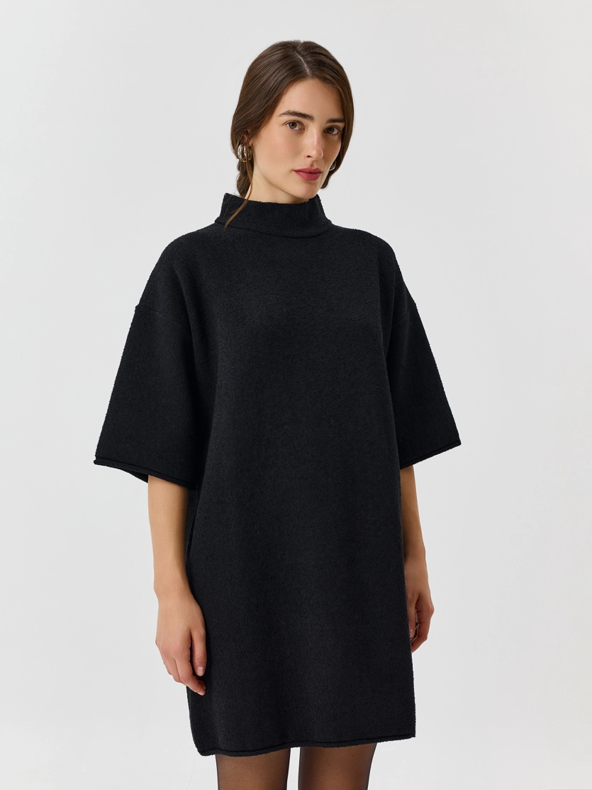 Oversize платье из трикотажа "букле"