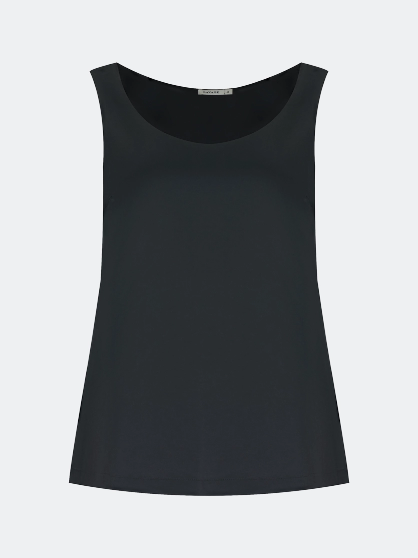 Свободный сатиновый топ