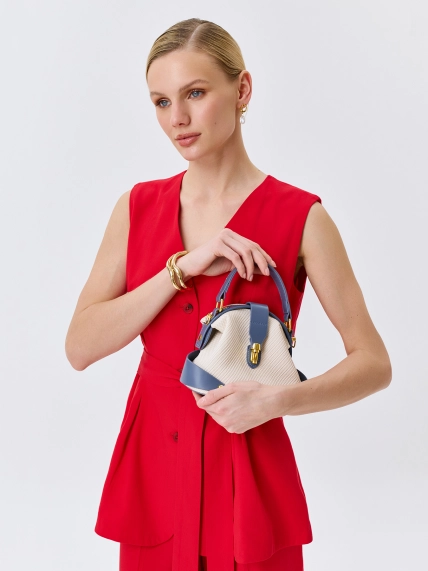 Мини сумка-мешок из эко кожи