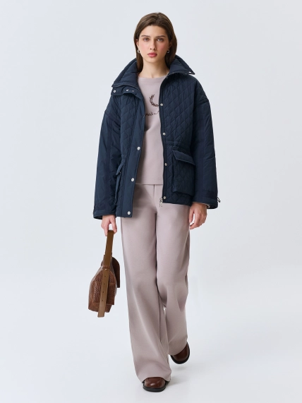 Куртка парка с ромбовидной стежкой