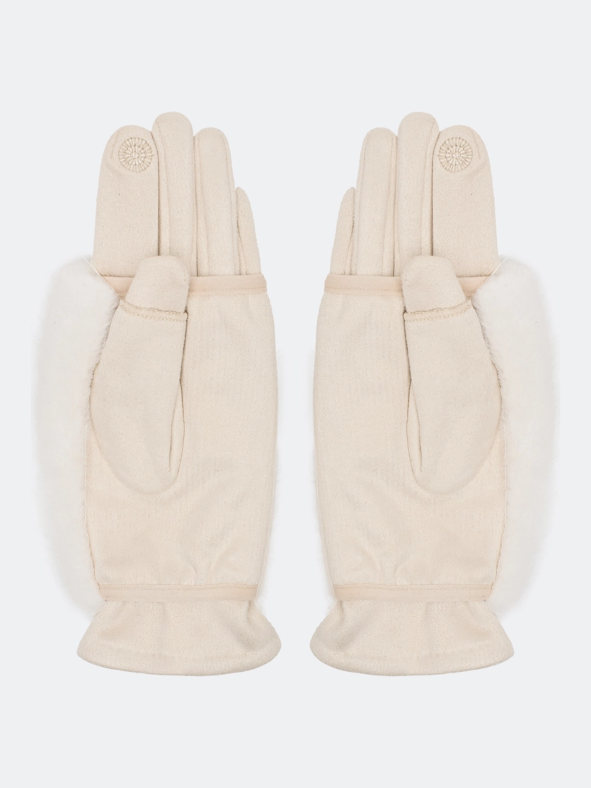 Перчатки теплые сенсорные с митенками