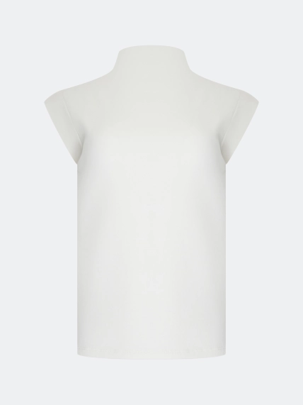 Топ с воротником стойкой