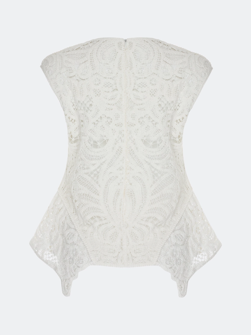Ажурный кружевной топ