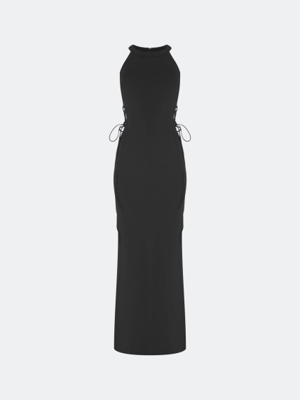 Приталенное платье с акцентными вырезами