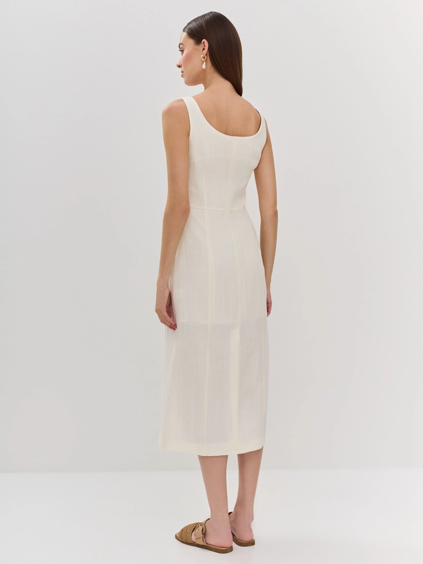 Платье-футляр из вискозы