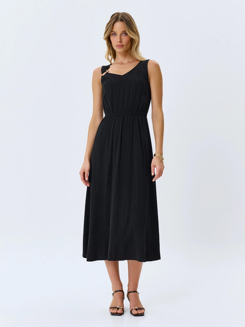 Платье из фактурного тенселя