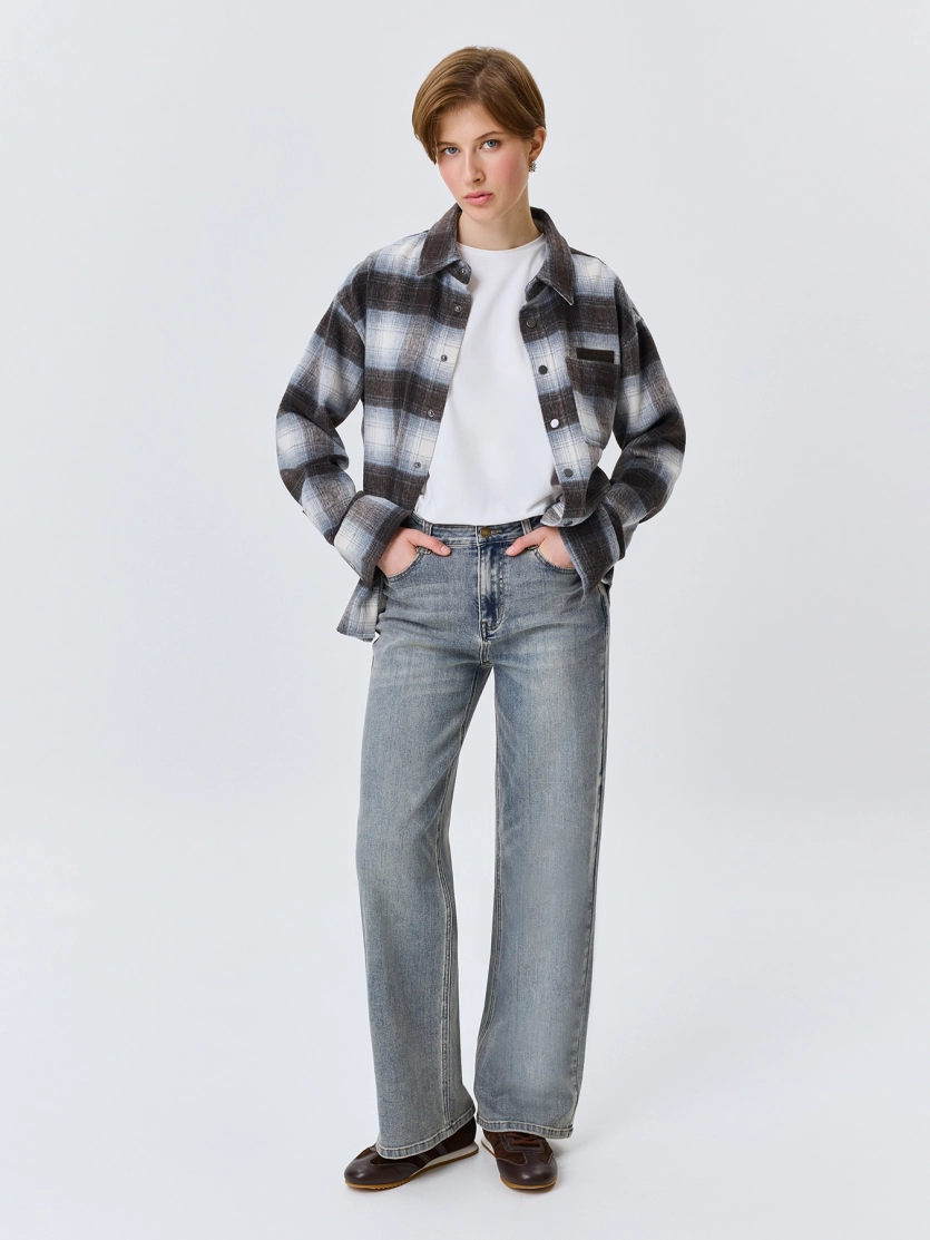 Светлые джинсы Straight fit