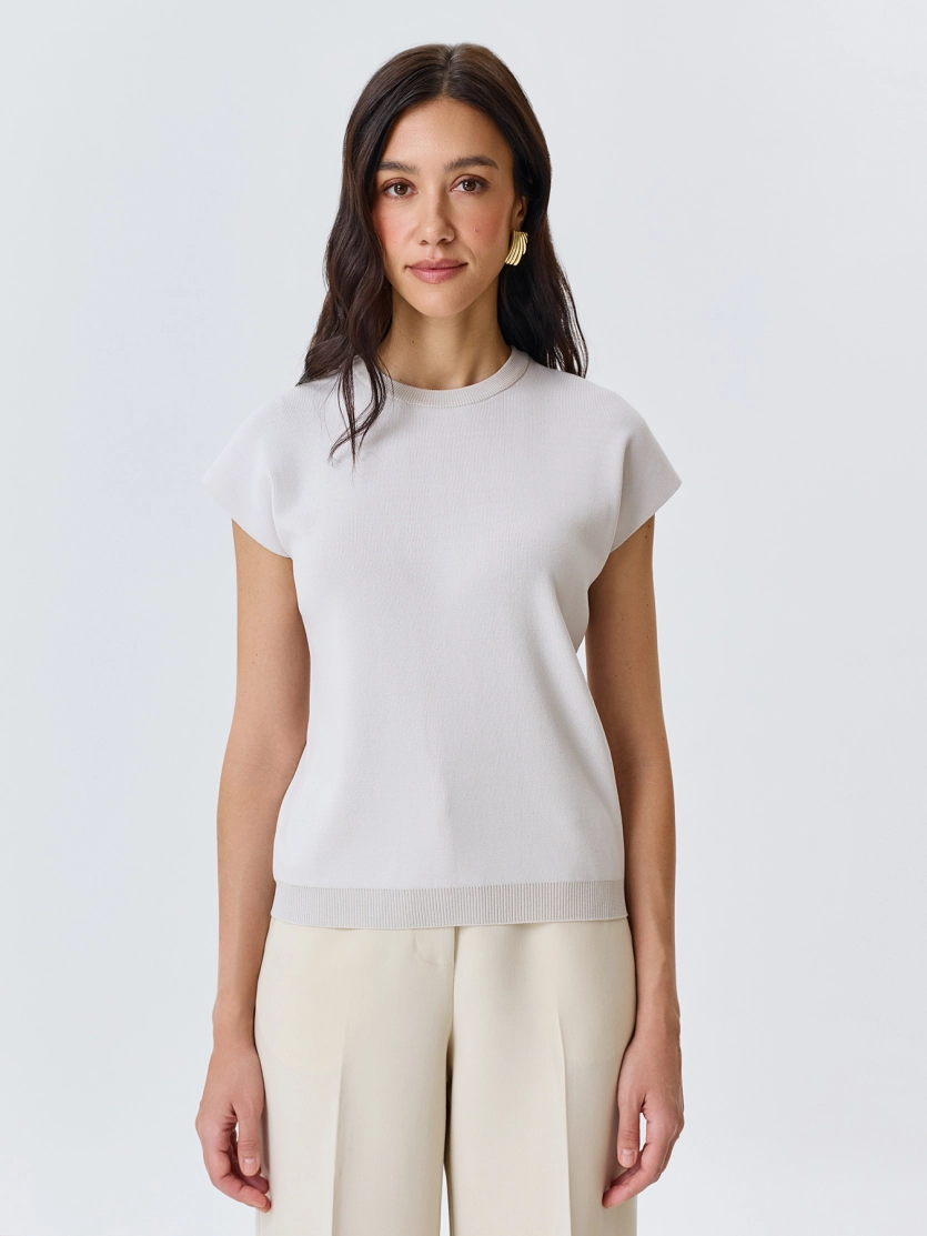 Вязаный топ из вискозы