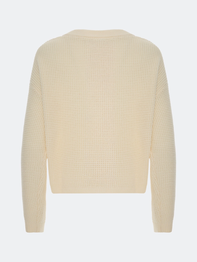 Свитер с текстурной вязкой