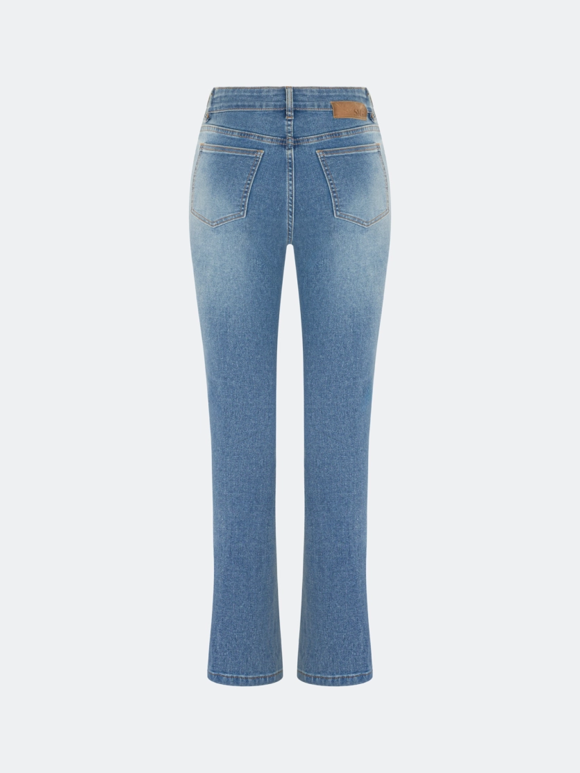 Джинсы slim fit с акцентными швами