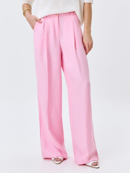 Яркие брюки из тенселя