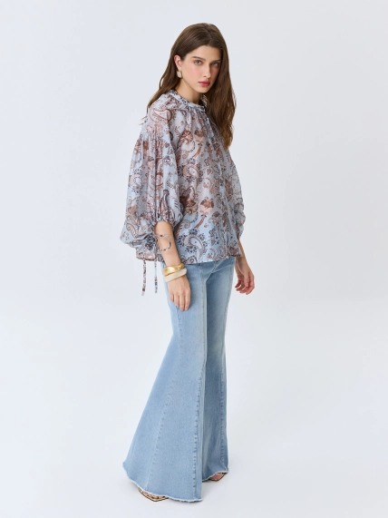 Романтичная блузка с принтом "Пейсли"