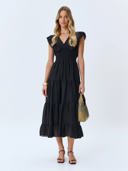 Платье с оборками из лиоцелла