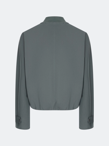 Укороченный бомбер из 100% хлопка