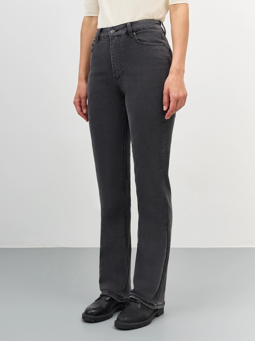Графитовые джинсы bootcut