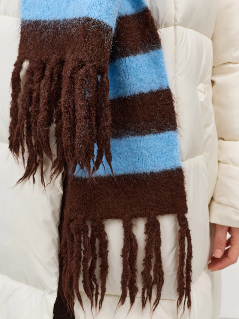 Шарф теплый зимний большой