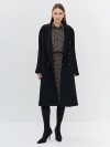 Двубортное пальто с шерстью