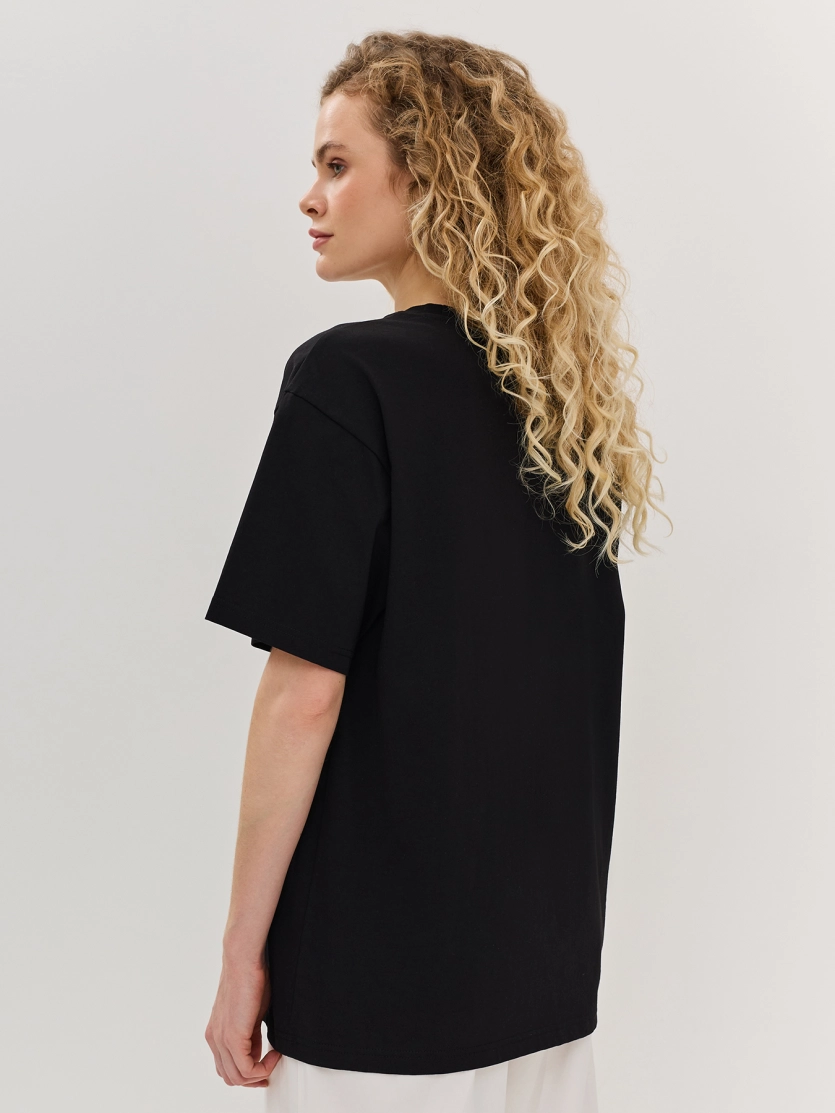 Oversize футболка с принтом