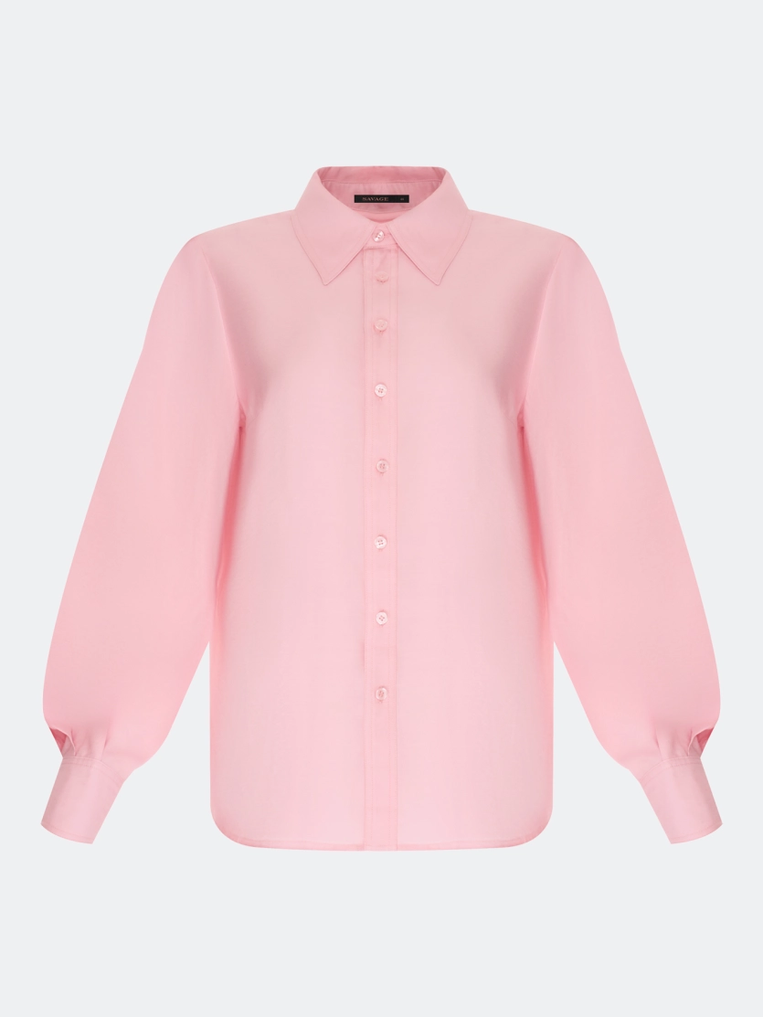 Блузка из вискозы цвета "Baby pink"