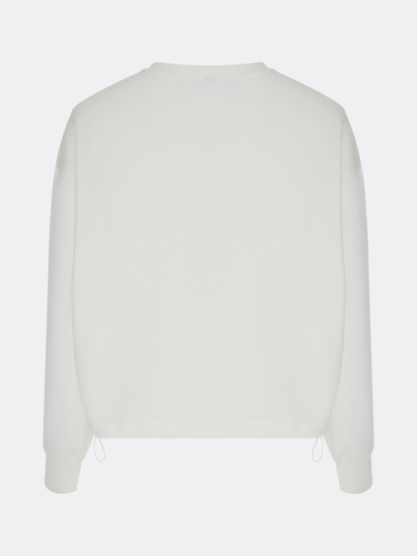 Свободный свитшот из смесового хлопка